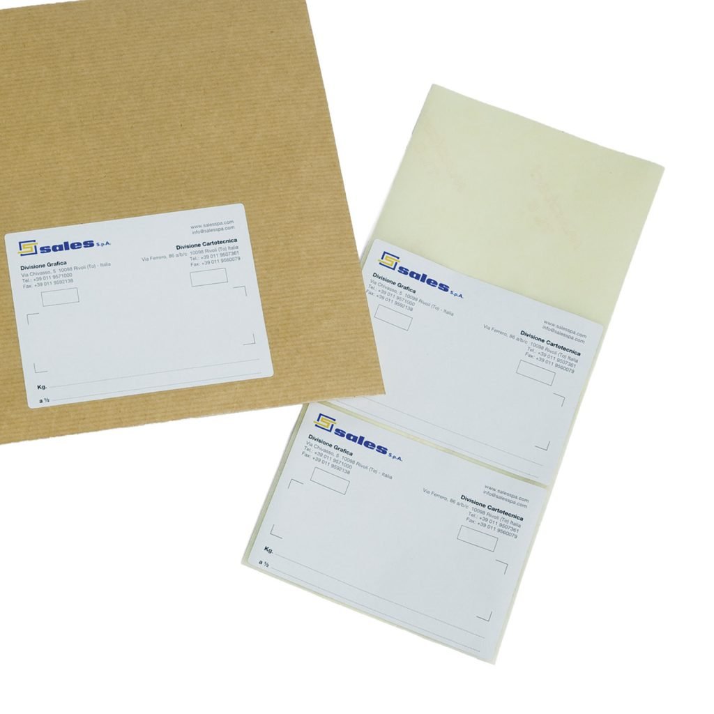 Le etichette autoadesive personalizzabili di Sales spa - Texso Packaging